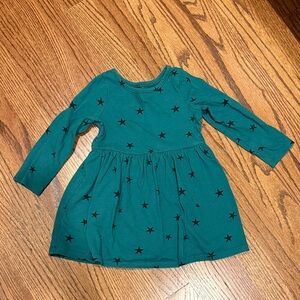 Cat & Jack Teal Star Patterned Dress 2T